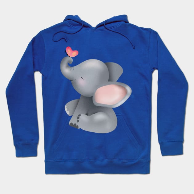 Cute Elephant Hoodie by Rebel Merch